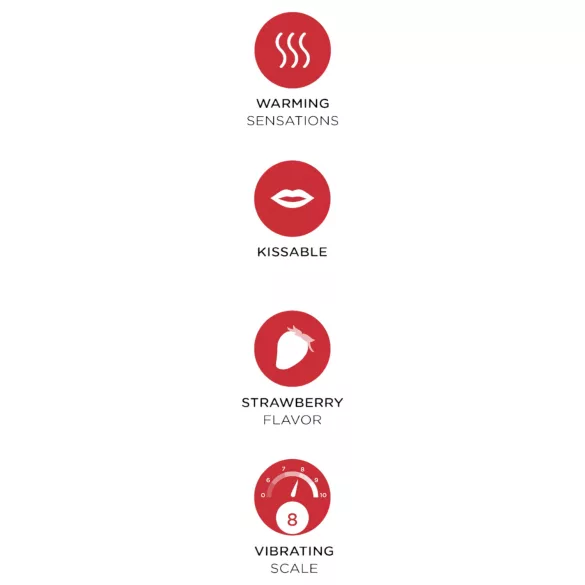 Orgie - Lubrifiant cu efect vibrator și încălzire, aromă de căpșuni - 15ml