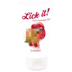 Lick it! - Lubrifiant comestibil 2în1 - cireșe (50ml)