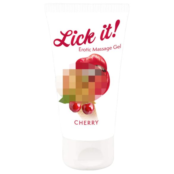 Lick it! - Lubrifiant comestibil 2în1 - cireșe (50ml)