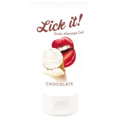   Lick it! - Lubrifiant comestibil 2în1 - ciocolată albă (50ml)
