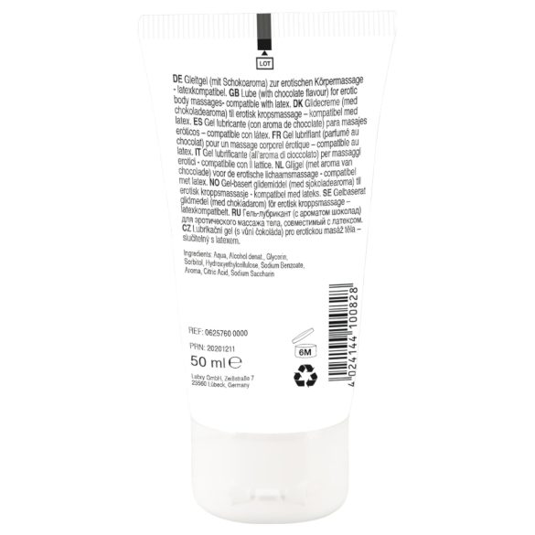 Lick it! - lubrifiant comestibil 2în1 - ciocolată albă - 50ml