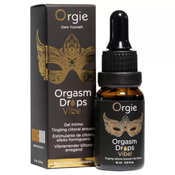 Picături Orgie Orgasm Vibe - gel intim furnicător pentru femei (15 ml)