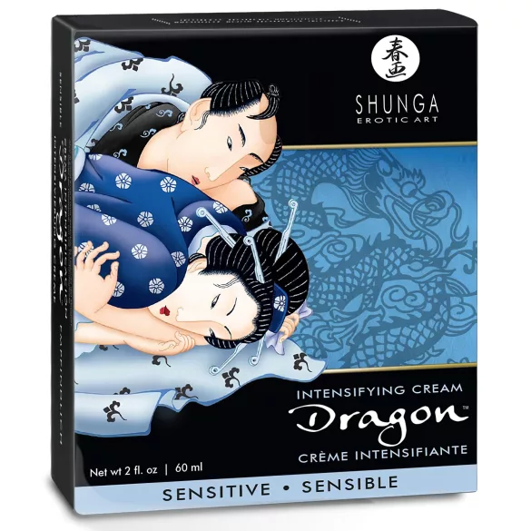 Shunga Dragon Sensitive - gel intim pentru bărbați - efect stimulare - 60ml