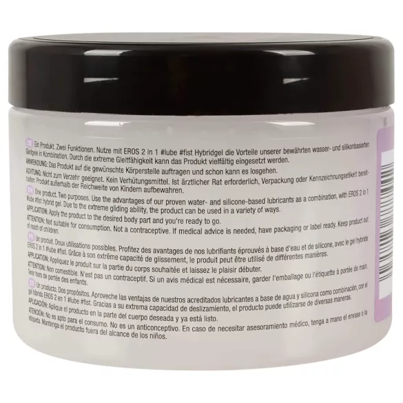 EROS - lubrifiant 2în1 pentru masaj și fisting - hibrid, 500ml