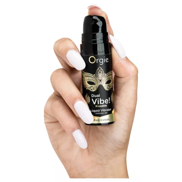 Orgie Dual Vibe! - vibrator lichid - Pinã Colada (15 ml)