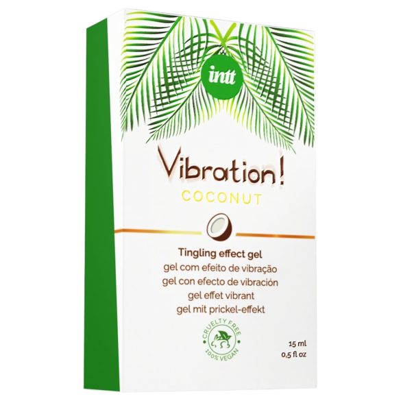Intt Vibration! - vibrator lichid - efect de vibrație - cocos 15ml