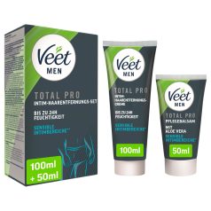 Veet - cremă și balsam intim pentru bărbați (100+50ml)