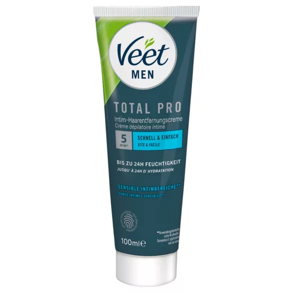Veet - cremă depilatoare intimă și balsam pentru bărbați (100 ml + 50 ml)