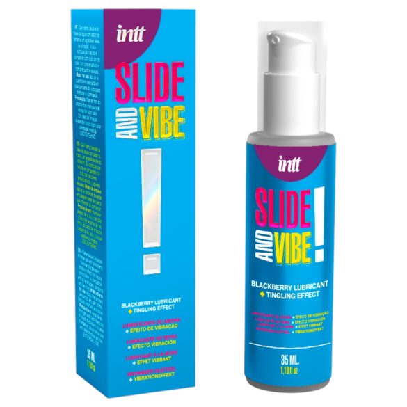 Intt - gel lubrifiant intim comestibil și efervescent - mure (35ml)