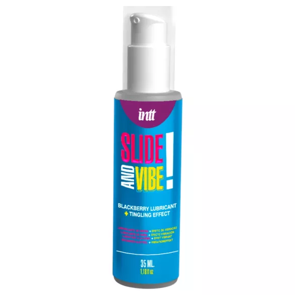 Intt - gel lubrifiant intim comestibil cu efect de furnicături - mure (35ml)