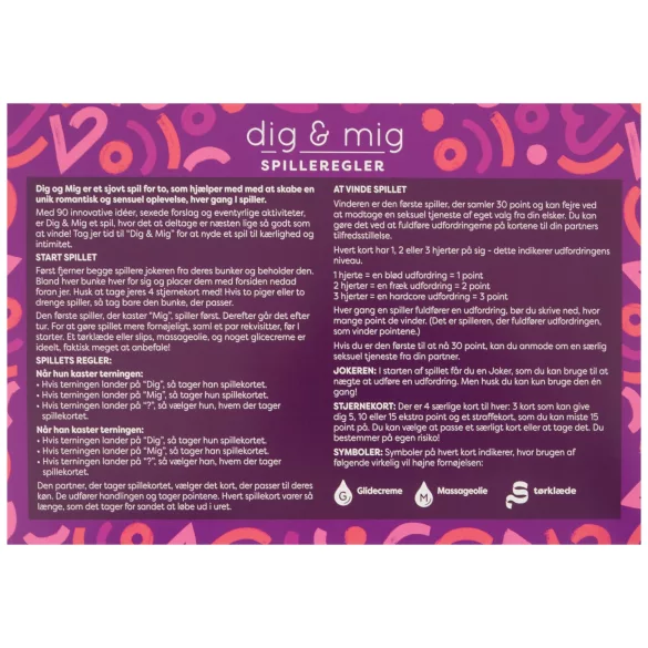 you & me - joc erotic pentru cuplu (danez)