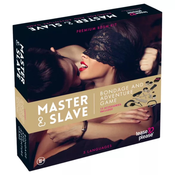 tease & please - Master & Slave - set premium de aventuri BDSM pentru cupluri (13 piese)
