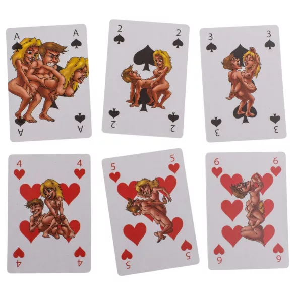 Kama Sutra - set cărți de joc amuzante - 24 bucăți