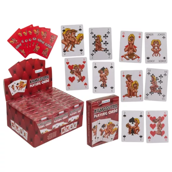 Kama Sutra - set cărți de joc amuzante - 24 bucăți