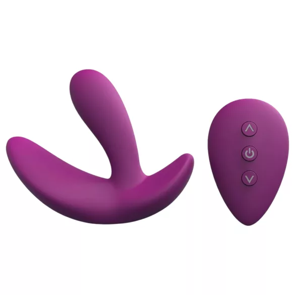 Cotoxo Saddle - vibrator pentru prostată cu telecomandă - mov