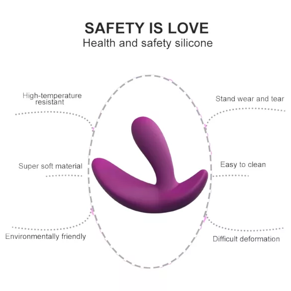 Cotoxo Saddle - vibrator pentru prostată cu telecomandă - mov