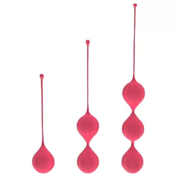 Cotoxo Belle - set bile vaginale 3 piese - roșu