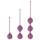 Cotoxo Belle - set 3 bile vaginale Kegel - silicon violet