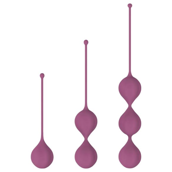 Cotoxo Belle - set 3 bile vaginale Kegel - silicon violet
