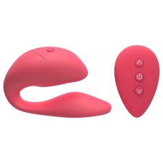   Cotoxo Cupid 2 - vibrator pentru cuplu cu telecomandă - roșu
