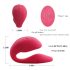 Cuplu Vibrator Cotoxo Cupid 2 - roșu, telecomandă inclusă!