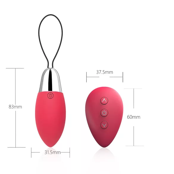 Cotoxo Fire 2 - ou vibrator cu telecomandă - roșu
