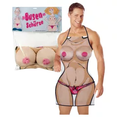 Șorț de bucătărie erotic (cu sâni de pluș)