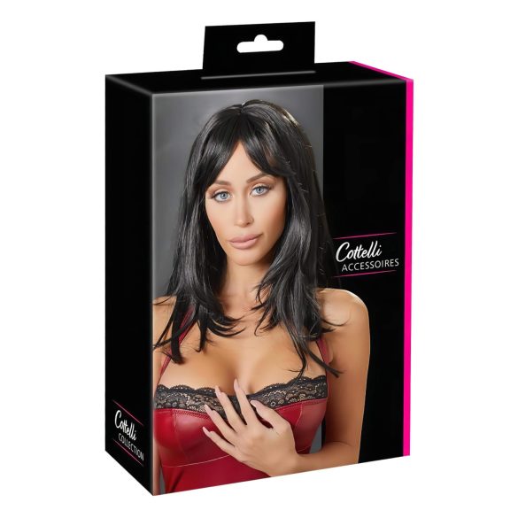 Cottelli - perucă lungă neagră