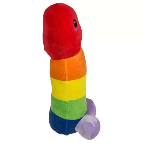 Penis de pluș - 30 cm - curcubeu