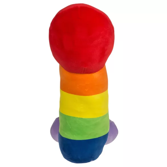 Penis de pluș - 30 cm - curcubeu