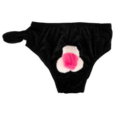 Chiloți cu pompă și penis (negru)