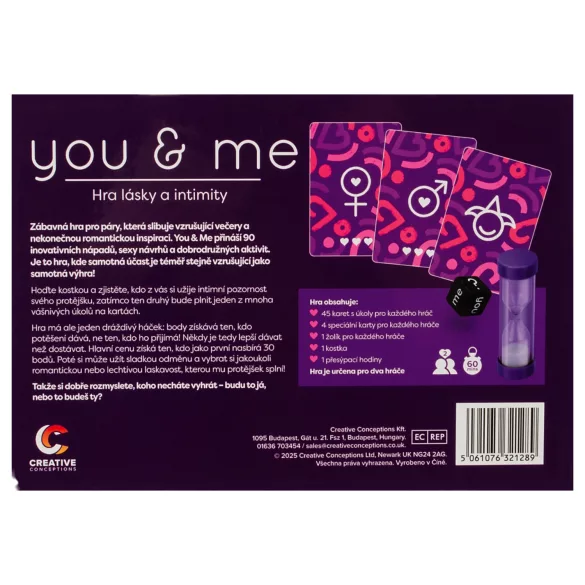 you & me - joc erotic pentru cupluri (ceh)