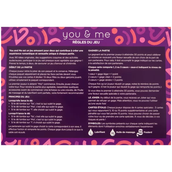 you & me - joc erotic pentru cupluri (francez)