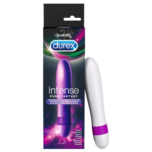 Durex Intense Pure Fantasy - vibrator tip baghetă - alb