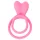 Pulselock Cocktura - inel pentru penis și testicule cu model de iepuraș (roz)