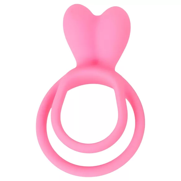 Pulselock Cocktura - inel pentru penis și testicule cu model de iepuraș (roz)