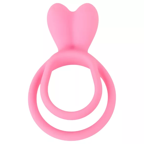 Pulselock Cocktura - inel pentru penis și testicule cu model de iepuraș (roz)