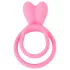Pulselock Cocktura - inel pentru penis și testicule cu model de iepuraș (roz)