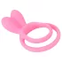 Pulselock Cocktura - inel pentru penis și testicule cu model de iepuraș (roz)