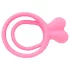Pulselock Cocktura - inel pentru penis și testicule cu model de iepuraș (roz)