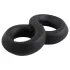 Pulselock Taur - inel dublu pentru penis și testicule (negru) - 20 mm
