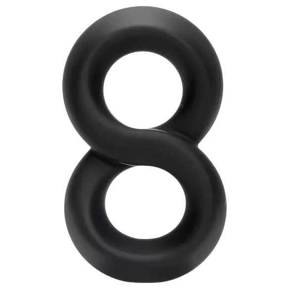 Pulselock Taur - inel dublu pentru penis și testicule (negru) - 20 mm