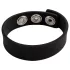 Pulselock Forge - inel penian reglabil din silicon cu capse (negru) - 200 mm