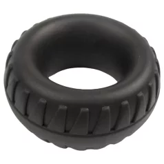   Pulselock Oak - inel penian din silicon extra gros (negru) - 40 mm