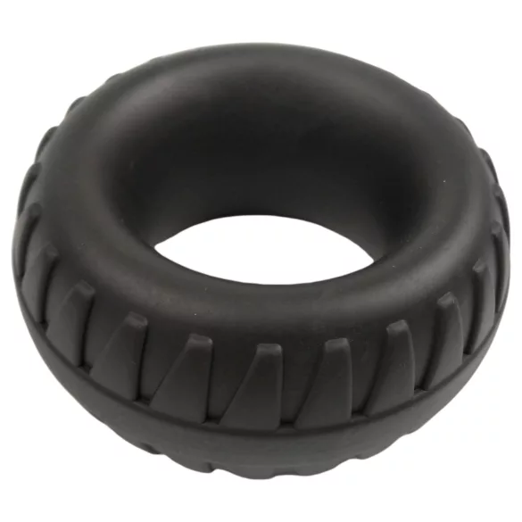Pulselock Oak - inel penian din silicon extra gros (negru) - 40 mm