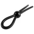 Pulselock Forge - inel pentru penis laț din silicon reglabil (negru)
