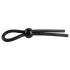Pulselock Forge - inel pentru penis laț din silicon reglabil (negru)