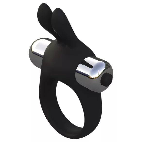 Pulselock Vantr - inel pentru penis cu vibrații și iepuraș (negru) - 30 mm