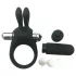 Pulselock Vantr - inel pentru penis cu vibrații și iepuraș (negru) - 30 mm