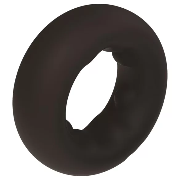 Pulselock Cocktura - inel pentru penis din silicon cu buline (negru) - 27 mm